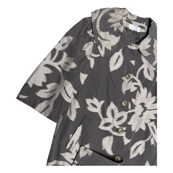 BADGLEY MISCHKA Luxury Designer Floral Business Casual Jacket Womens Large - Picture 4 of 6